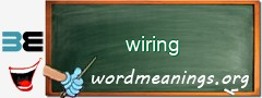 WordMeaning blackboard for wiring